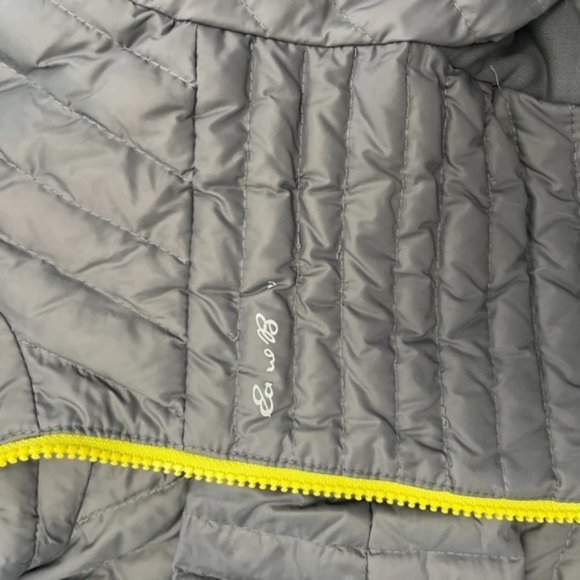 boys Eddie Bauer MicroTherm? Hooded Jacket Grey size 3/4 - Picture 7 of 7